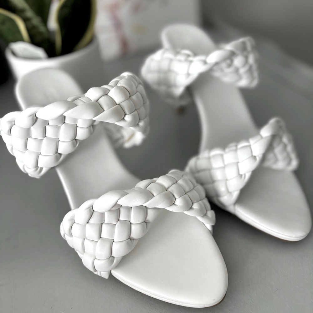 Bolilan Leather Braided High Heel Runway Sandals